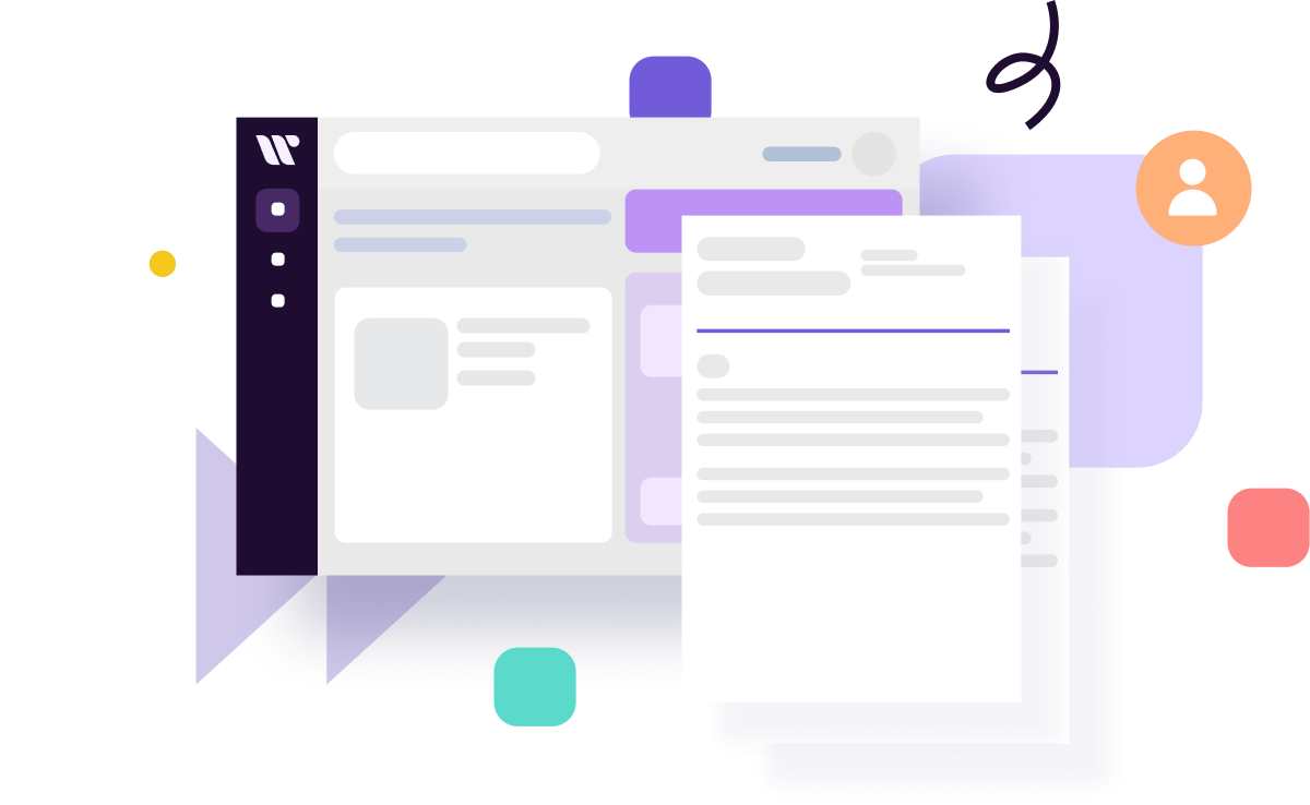 AI Cover Letter Generator interface showing document creation and editing tools